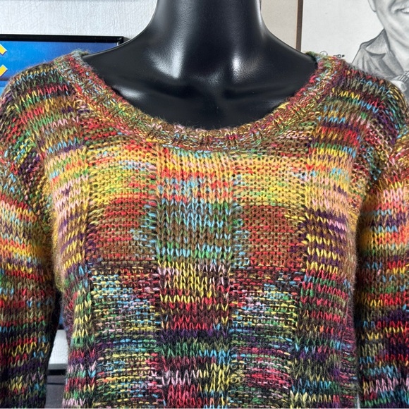 Vintage Bobbie Brooks Multicolor Knit Sweater | Ladies Large - Picture 3 of 8